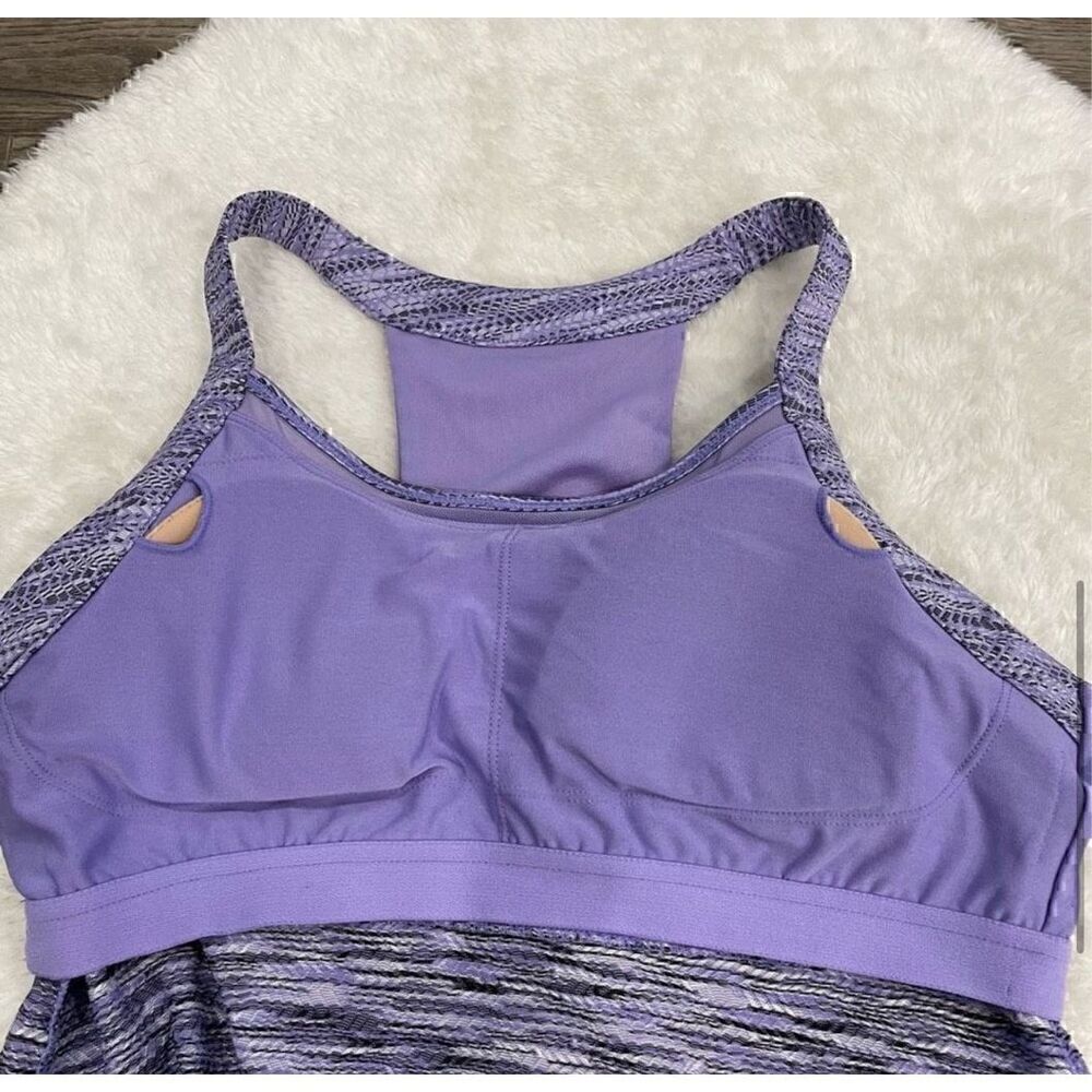 Mondetta Athletic Racerback Dress Purple Womens Sz Medium Built in Bra MPG - Picture 8 of 11